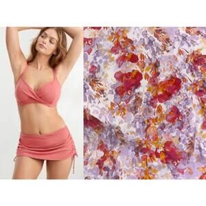 BIRDSONG Charmed Floral Bikini Set Top and Skirt Bottom